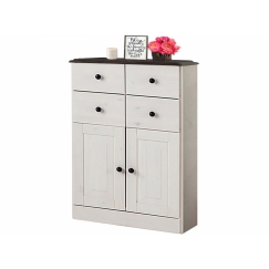 Komoda Rocia, 90 cm, bílá