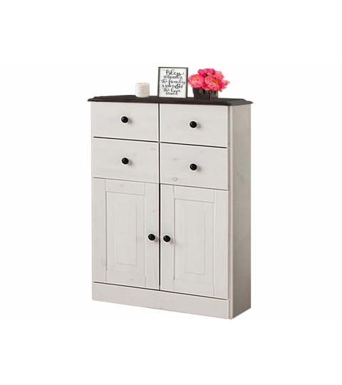 Komoda Rocia, 90 cm, bílá