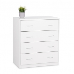 Komoda s 4 zásuvkami Haven, 85 cm, biela
