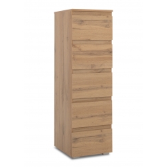 Komoda s 5 zásuvkami Picture, 130 cm, medový dub