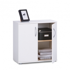 Komoda s dverami Oregon, 58 cm, biela