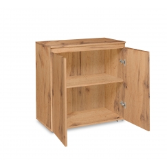 Komoda s dvojkrídlovými dverami Picture, 80 cm, medový dub