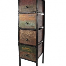 Komoda se 4 zásuvkami Shabby, 127 cm - 1