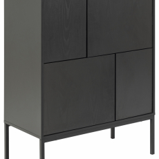 Komoda Seaford, 103 cm, čierna - 1