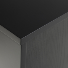 Komoda Seaford, 103 cm, čierna - 5