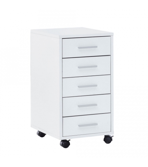 Komoda so šuplíkmi Meli, 63 cm, biela