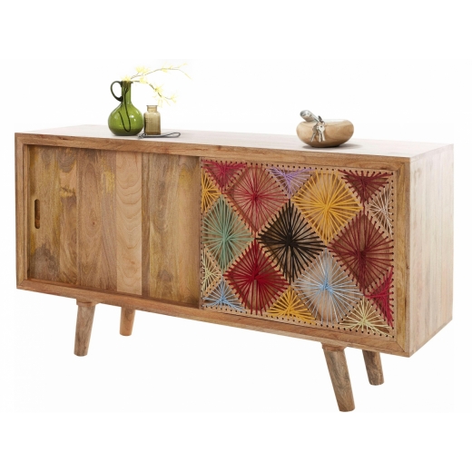 Komoda Ston, 160 cm, masivní mango - 1