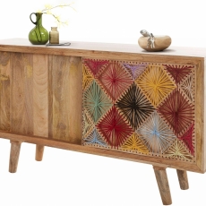 Komoda Ston, 160 cm, masivní mango - 1