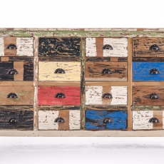 Komoda teaková s 16 zásuvkami Larisa, 154 cm - 2