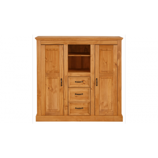 Komoda Yvet, 130 cm, borovica - 1