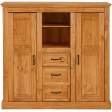 Komoda Yvet, 130 cm, borovica - 1