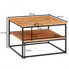 Konfereční stolek Alen, 60 cm, akát - 4