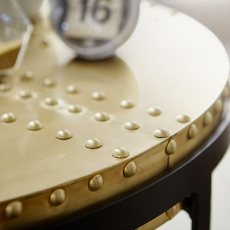 Konfereční stolek Alien, 58 cm, zlatá - 6
