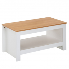 Konfereční stolek Deren, 85 cm, bílá - 7
