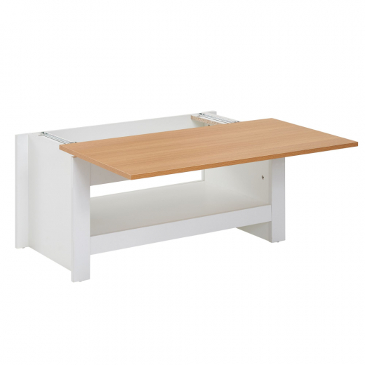 Konfereční stolek Deren II, 85 cm, bílá - 1
