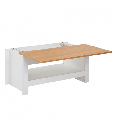 Konfereční stolek Deren II, 85 cm, bílá