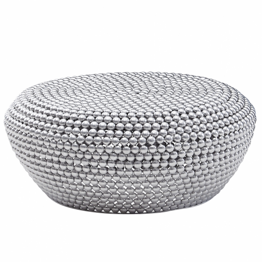 Konfereční stolek Juhana, 85 cm, stříbrná - 1