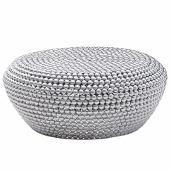 Konfereční stolek Juhana, 85 cm, stříbrná