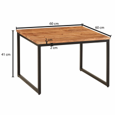 Konfereční stolek Malie, 60 cm, akát - 4