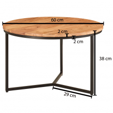 Konfereční stolek Mouly, 60 cm, akát - 4