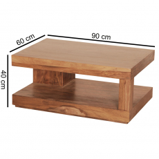 Konfereční stolek Vitek, 90 cm, akát - 4