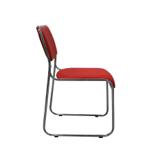 Konferenčná stolička Axo, textil, červena - 3