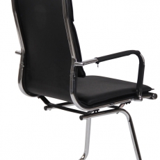 Konferenčná stolička Bedford, syntetická koža, čierna - 3