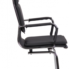 Konferenčná stolička Bedford, syntetická koža, šedá - 2