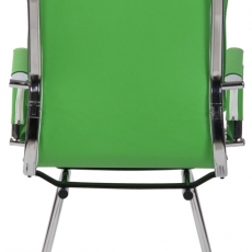 Konferenčná stolička Bedford, syntetická koža, zelená - 4
