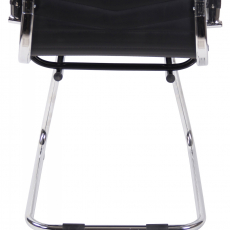 Konferenčná stolička Burnley, syntetická koža, čierna - 8