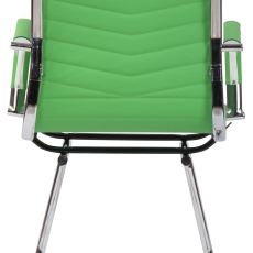 Konferenčná stolička Burnley, syntetická koža, zelená - 4