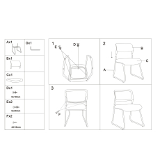 Konferenčná stolička Evo 4S, textil, čierna - 4