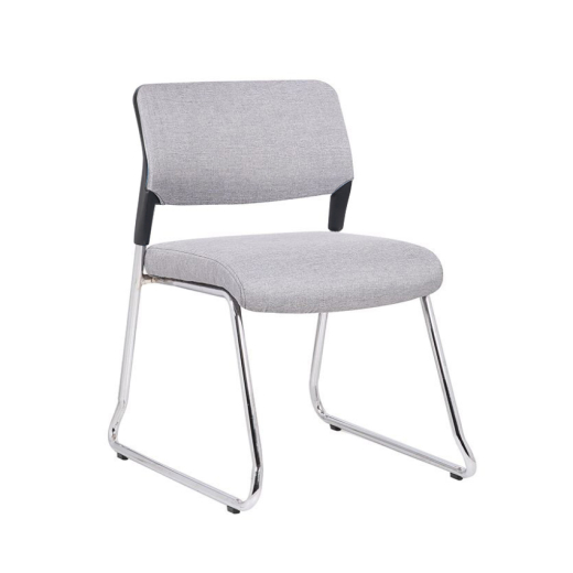 Konferenčná stolička Evo 4S, textil, šedá - 1