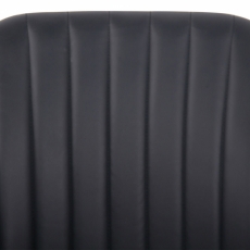 Konferenčná stolička Filton, syntetická koža, čierna - 6