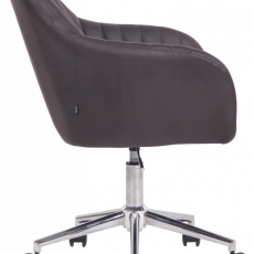 Konferenčná stolička Filton, syntetická koža, hnedá - 3