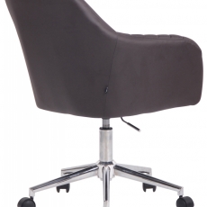 Konferenčná stolička Filton, syntetická koža, hnedá - 4