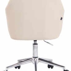 Konferenčná stolička Filton, syntetická koža, krémová - 5
