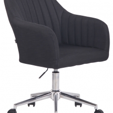 Konferenčná stolička Filton, textil, čierna - 1