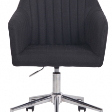 Konferenčná stolička Filton, textil, čierna - 2