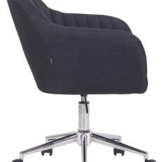 Konferenčná stolička Filton, textil, čierna - 3
