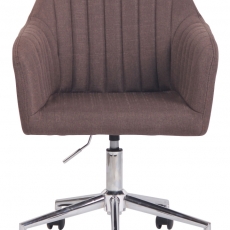 Konferenčná stolička Filton, textil, hnedá - 2