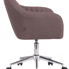 Konferenčná stolička Filton, textil, hnedá - 3