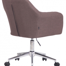 Konferenčná stolička Filton, textil, hnedá - 4