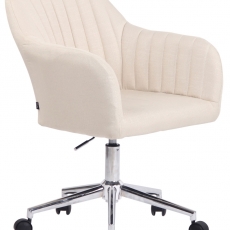 Konferenčná stolička Filton, textil, krémová - 1