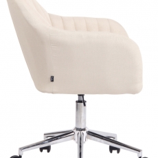 Konferenčná stolička Filton, textil, krémová - 3