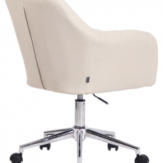 Konferenčná stolička Filton, textil, krémová - 4