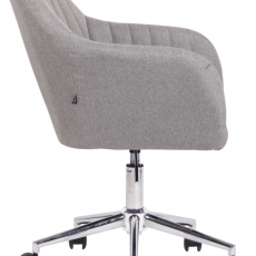 Konferenčná stolička Filton, textil, svetlo šedá - 3