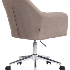 Konferenčná stolička Filton, textil, taupe - 4