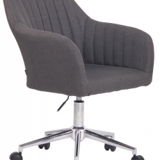 Konferenčná stolička Filton, textil, tmavo šedá - 1