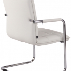 Konferenčná stolička Gandia, biela - 4